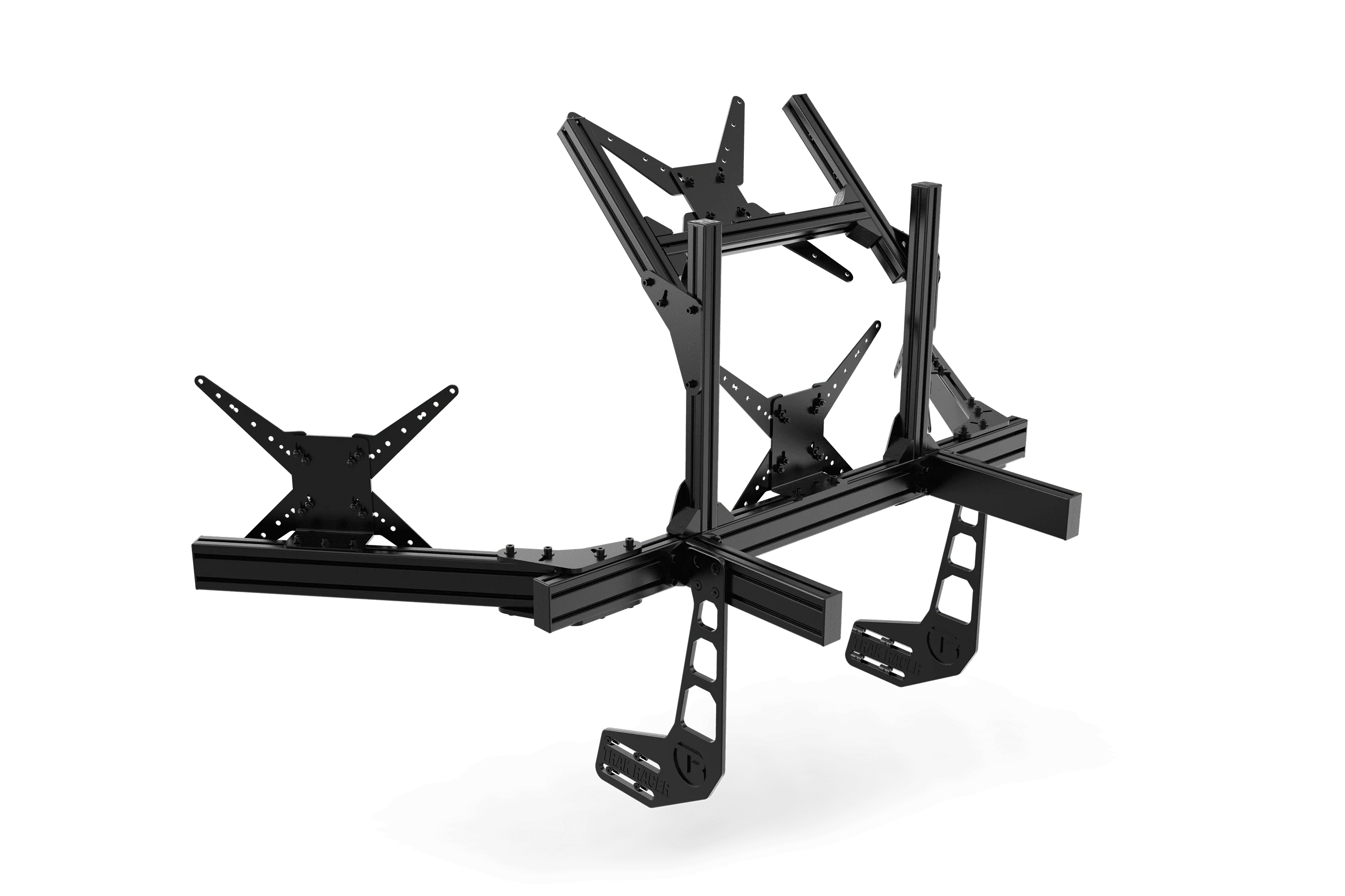 Large Cockpit-Mounted Quad Monitor Stand - 1200mm / 47.25" Wide - Image 4