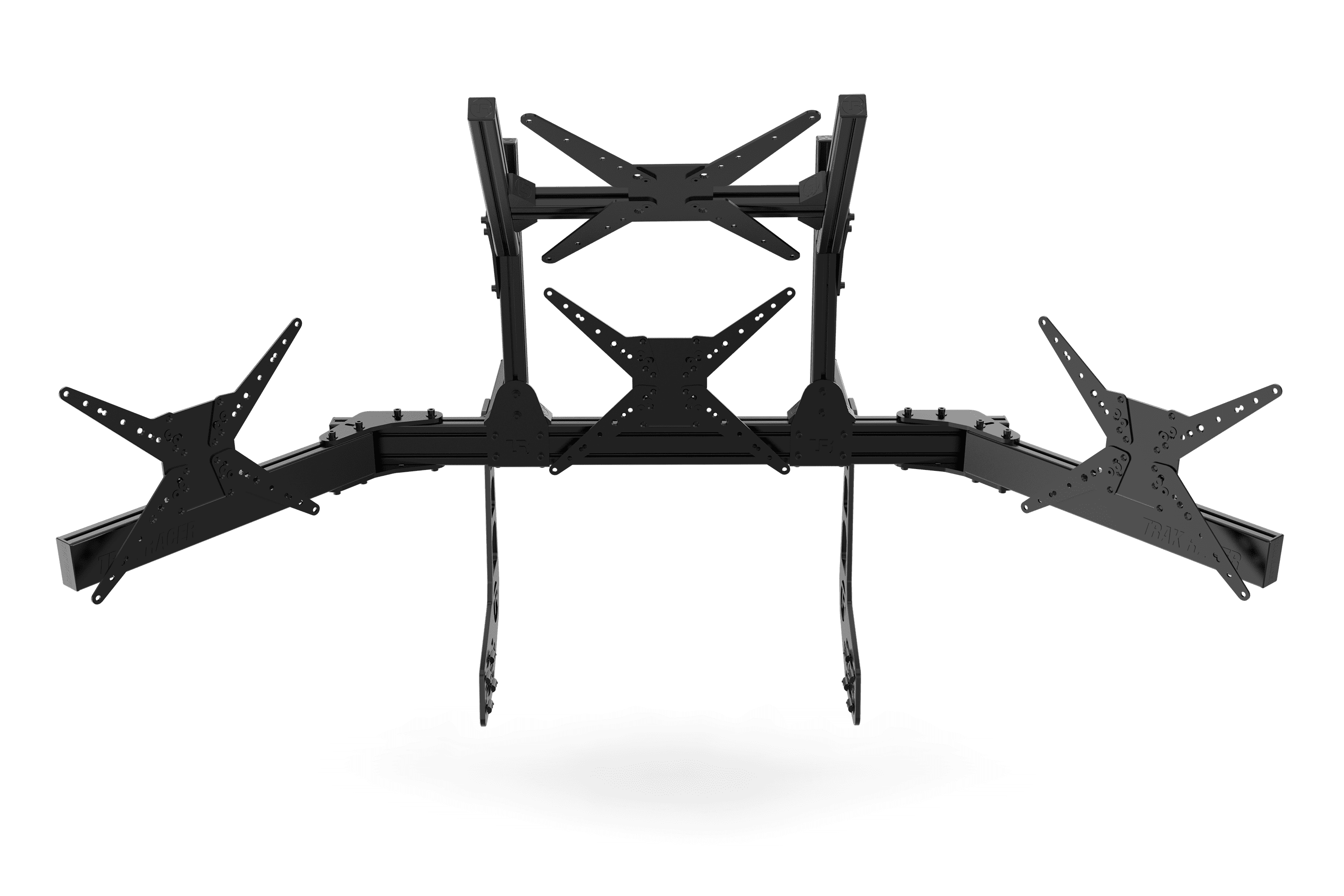 Large Cockpit-Mounted Quad Monitor Stand - 1200mm / 47.25" Wide - Image 5