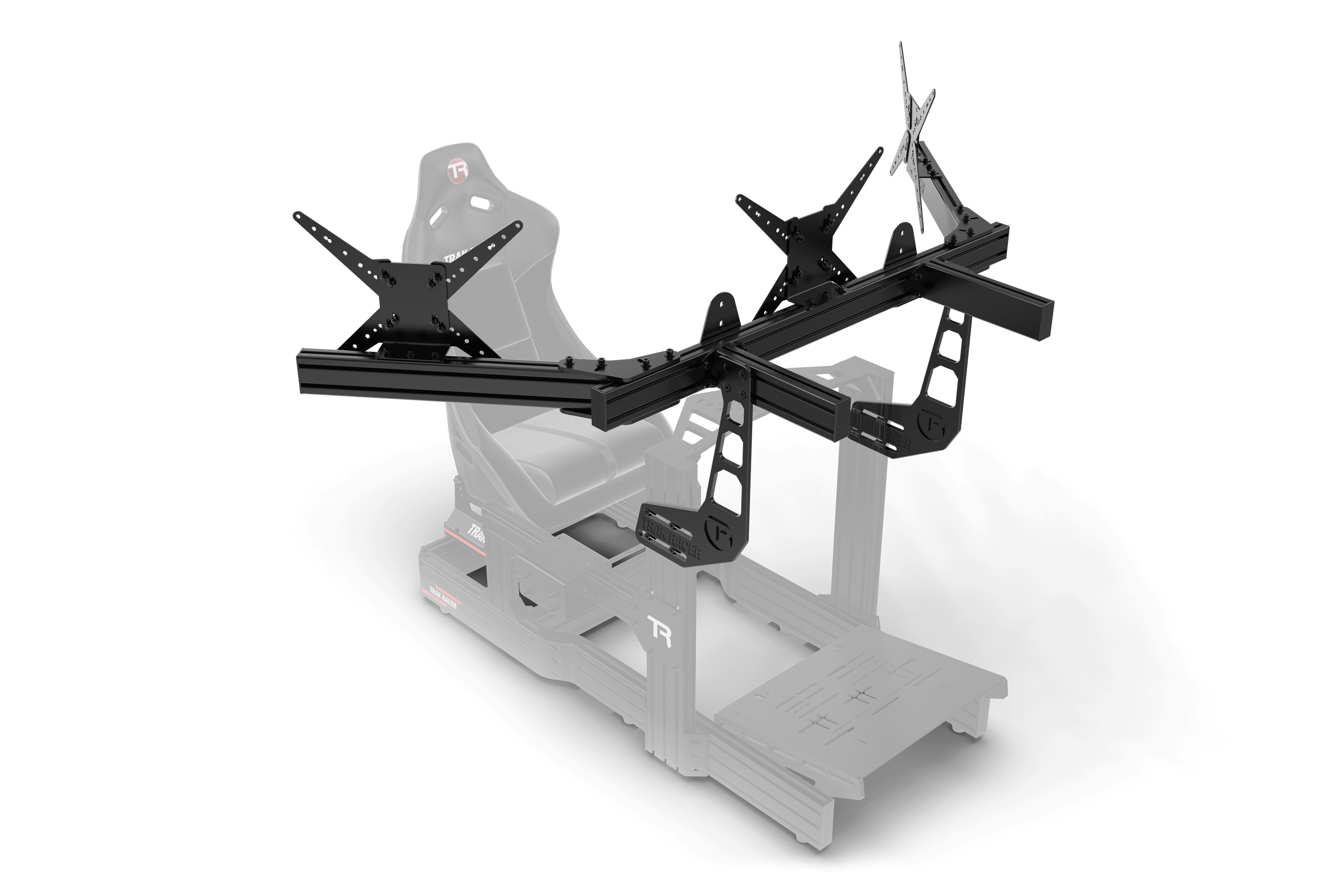 Large Cockpit-Mounted Triple Monitor Mount - 1200mm / 47.25" Wide - Image 3