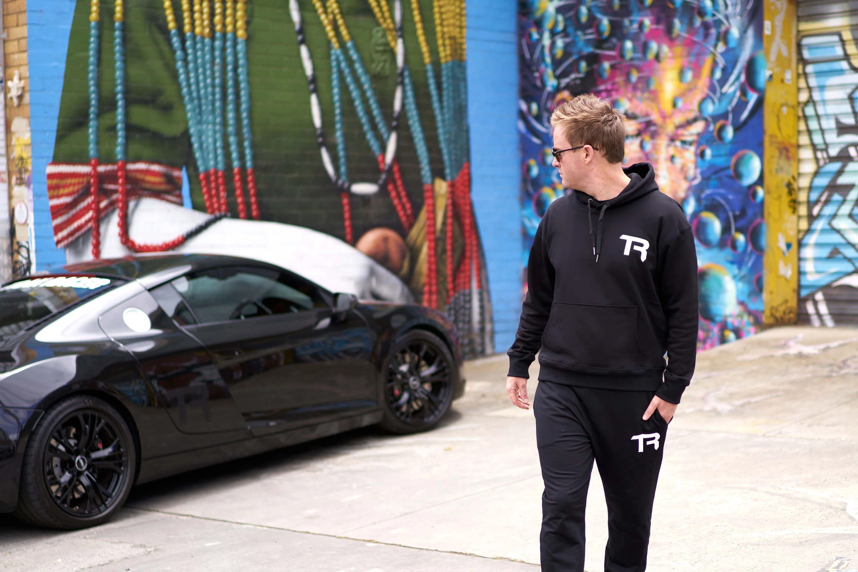 TR Monogrammed Cotton Hoodie - Image 10