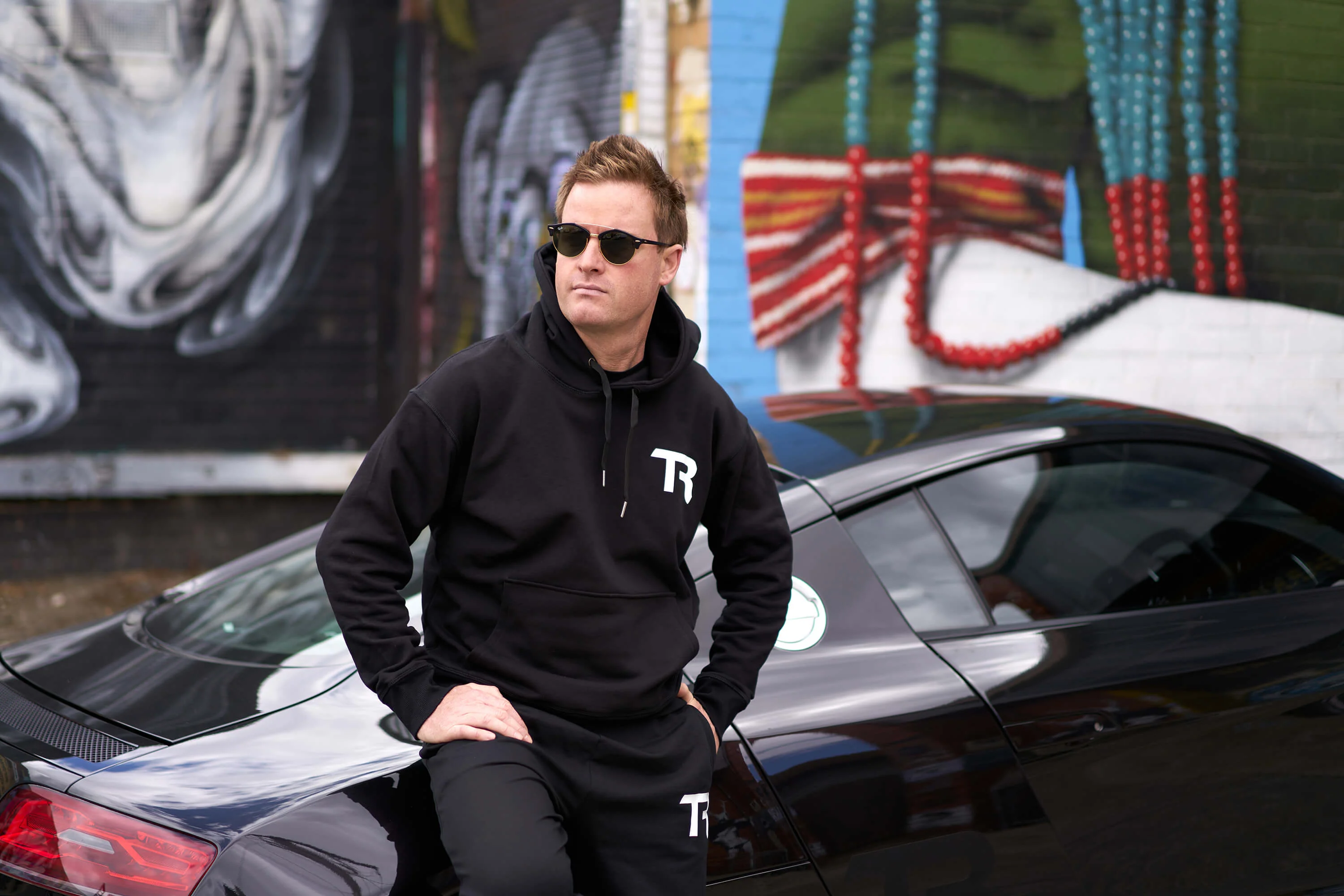 TR Monogrammed Cotton Hoodie - Image 5