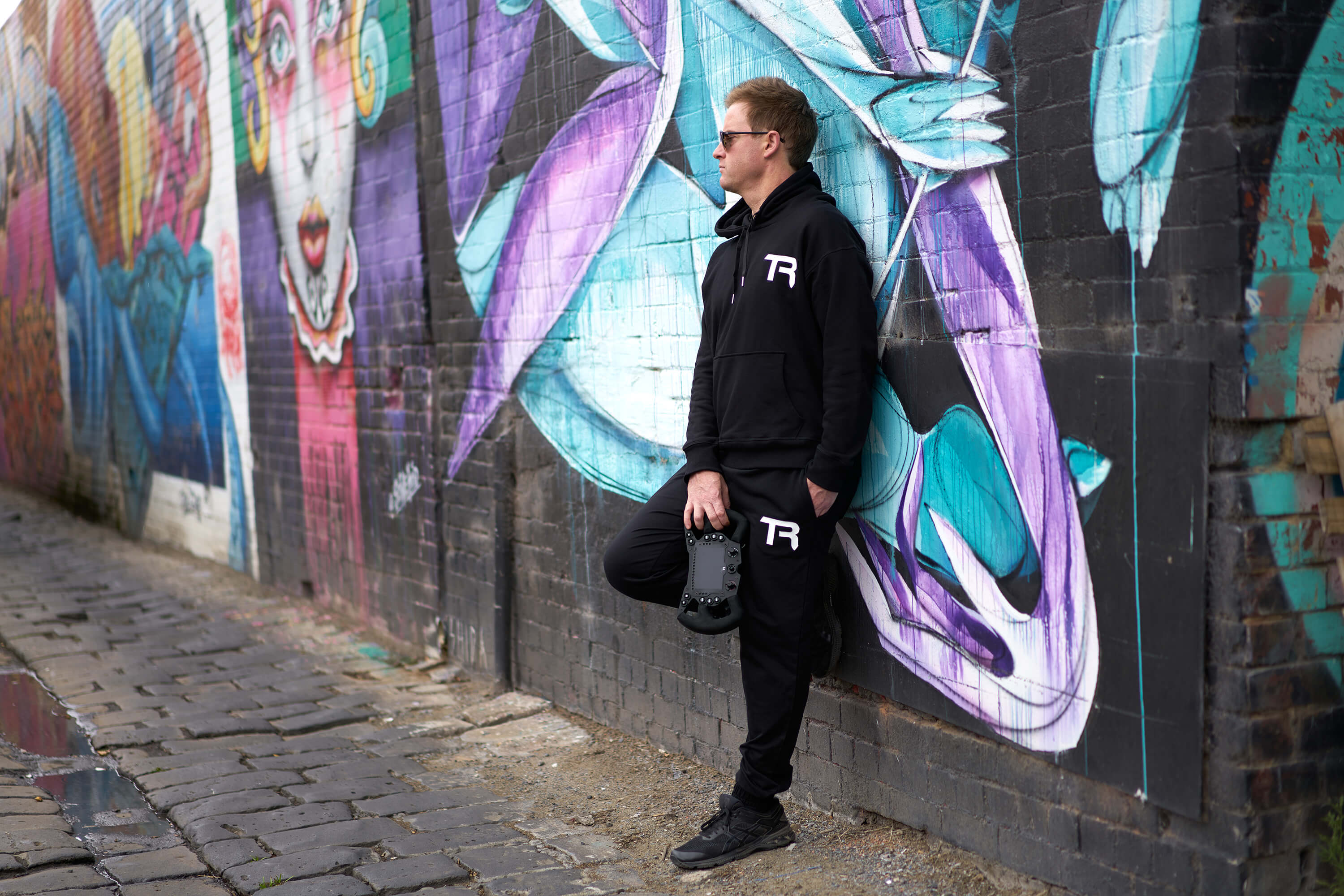 TR Monogrammed Cotton Hoodie - Image 7