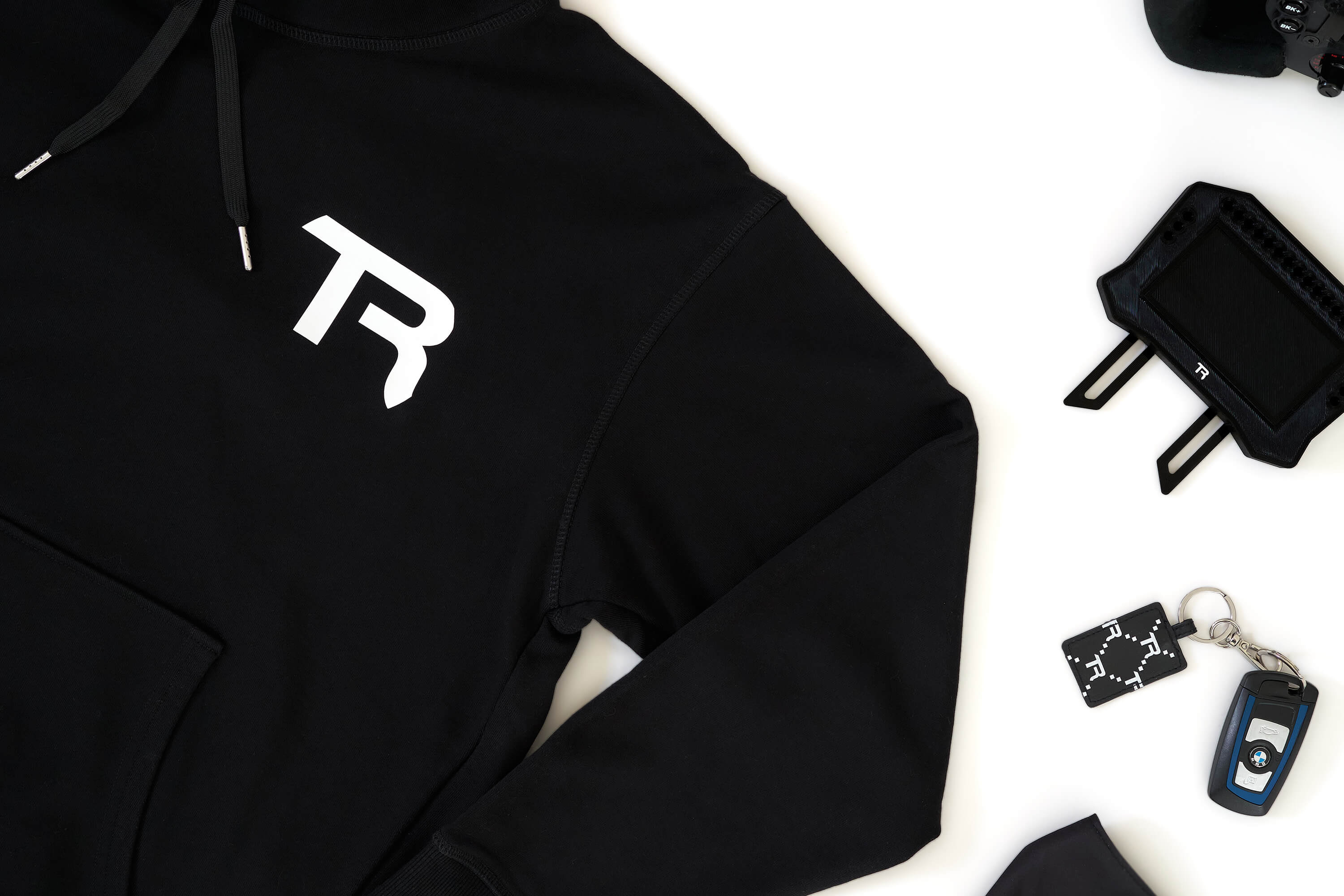 TR Monogrammed Cotton Hoodie - Image 9
